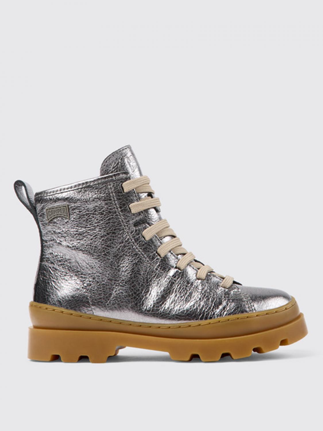 CAMPER Brutus ankle boots in laminated leather