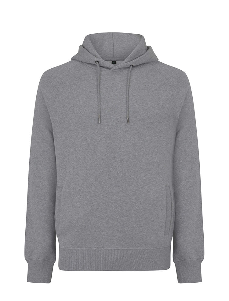 Organic Cotton Hoodie: Earth Positive – Melange Grey Organic Cotton Hoodie: Earth Positive – Melange Grey
