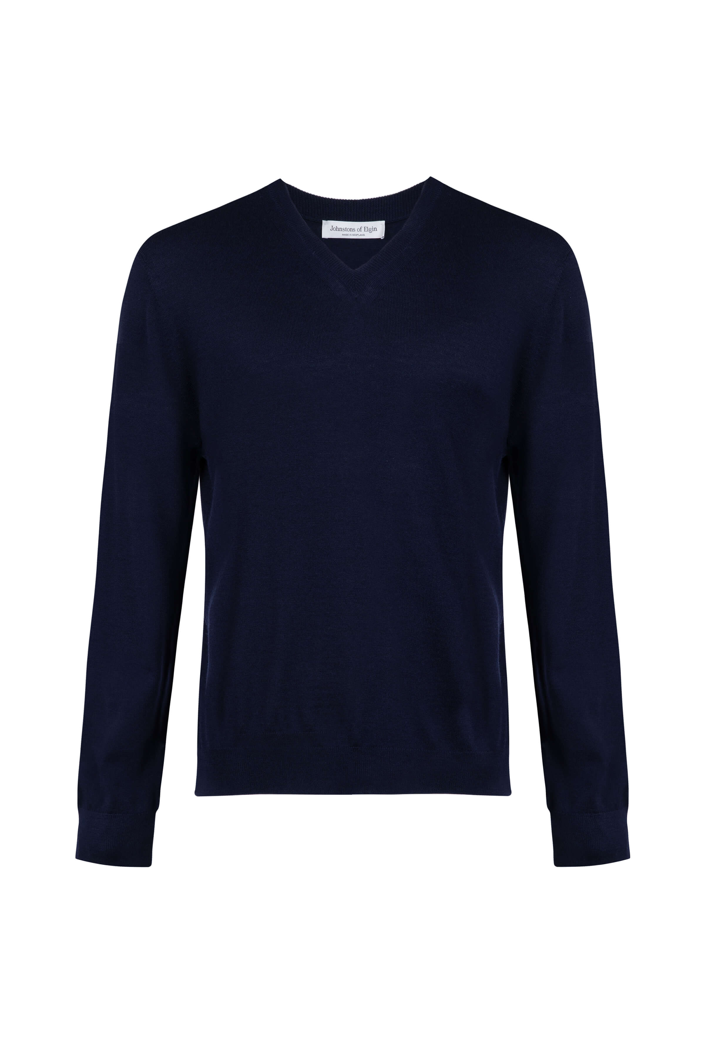 Superfine Merino V Neck Navy Jumper Superfine Merino V Neck Navy Jumper