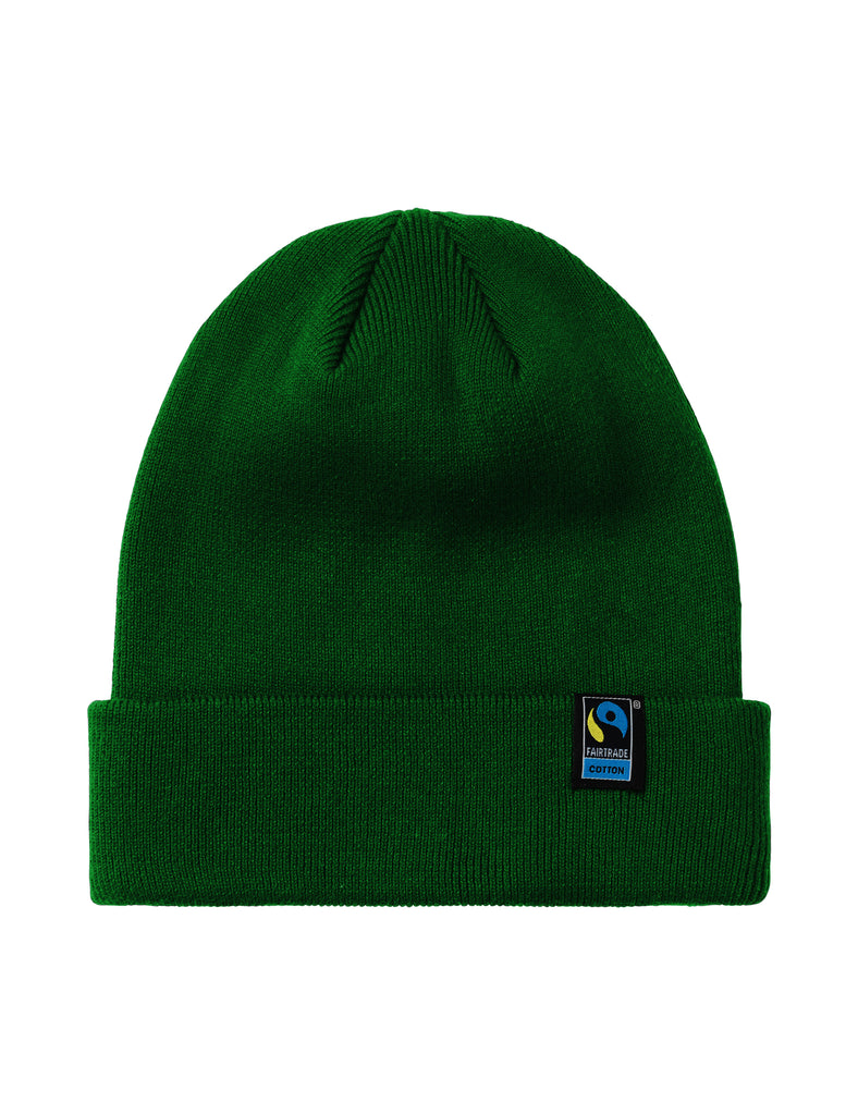 Fairtrade Organic Beanie – One Size Bottle Green Fairtrade Organic Beanie – One Size Bottle Green