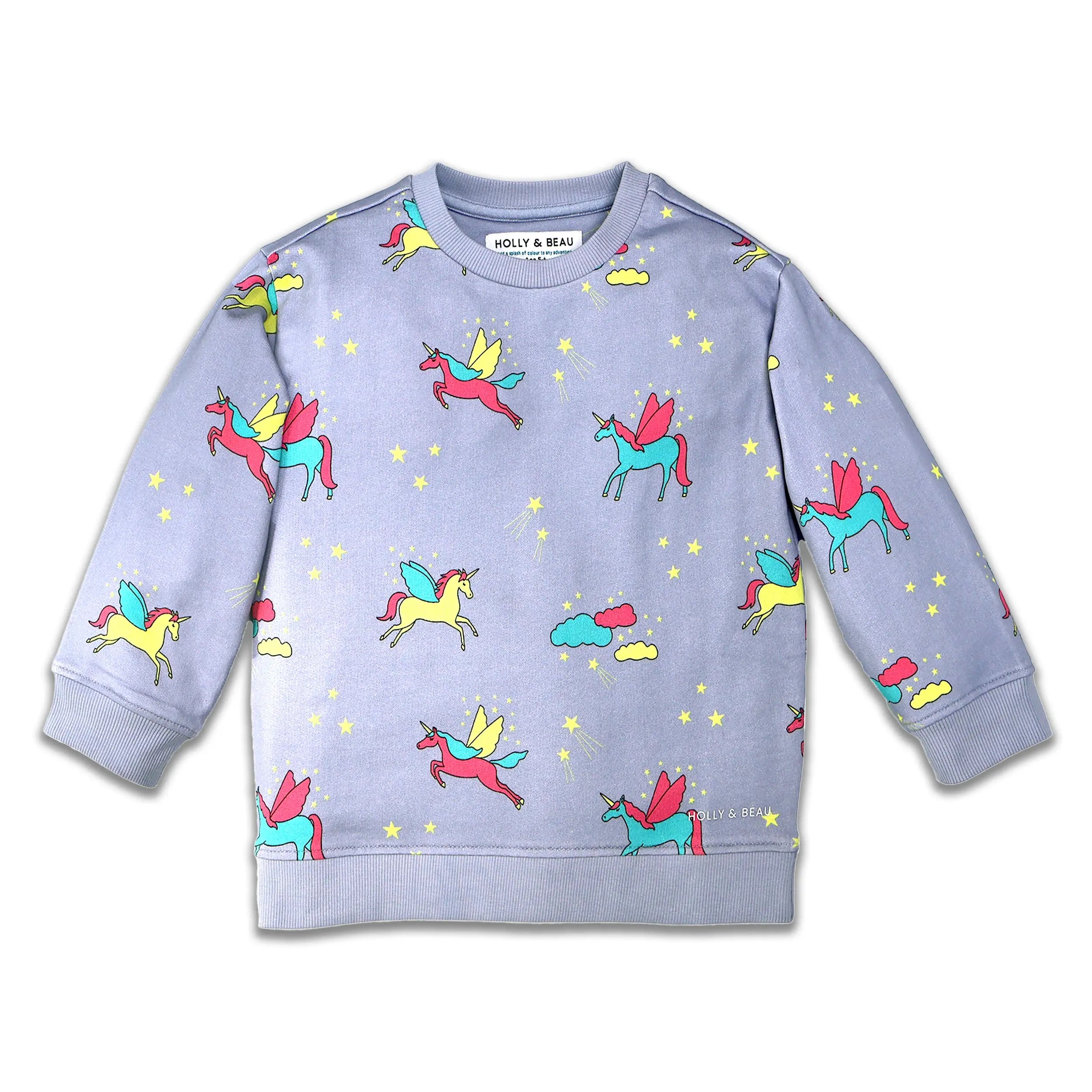 Unicorn Purple Sweatshirt Unicorn Purple Sweatshirt