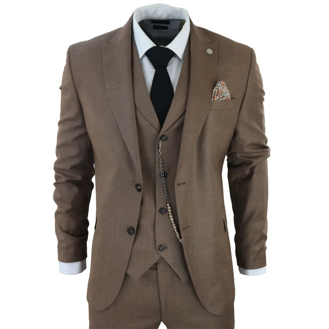 James – Men’s Piece Plain Brown Suit – ” Jacket ” Trousers James – Men’s Piece Plain Brown Suit – ” Jacket ” Trousers