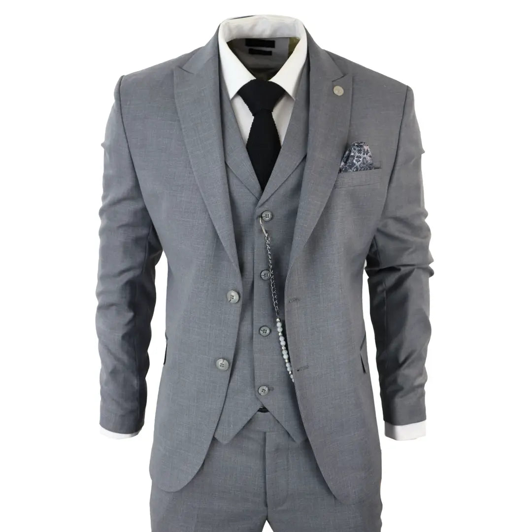 James – Men’s Piece Grey Classic Suit – ” Jacket ” Trousers James – Men’s Piece Grey Classic Suit – ” Jacket ” Trousers
