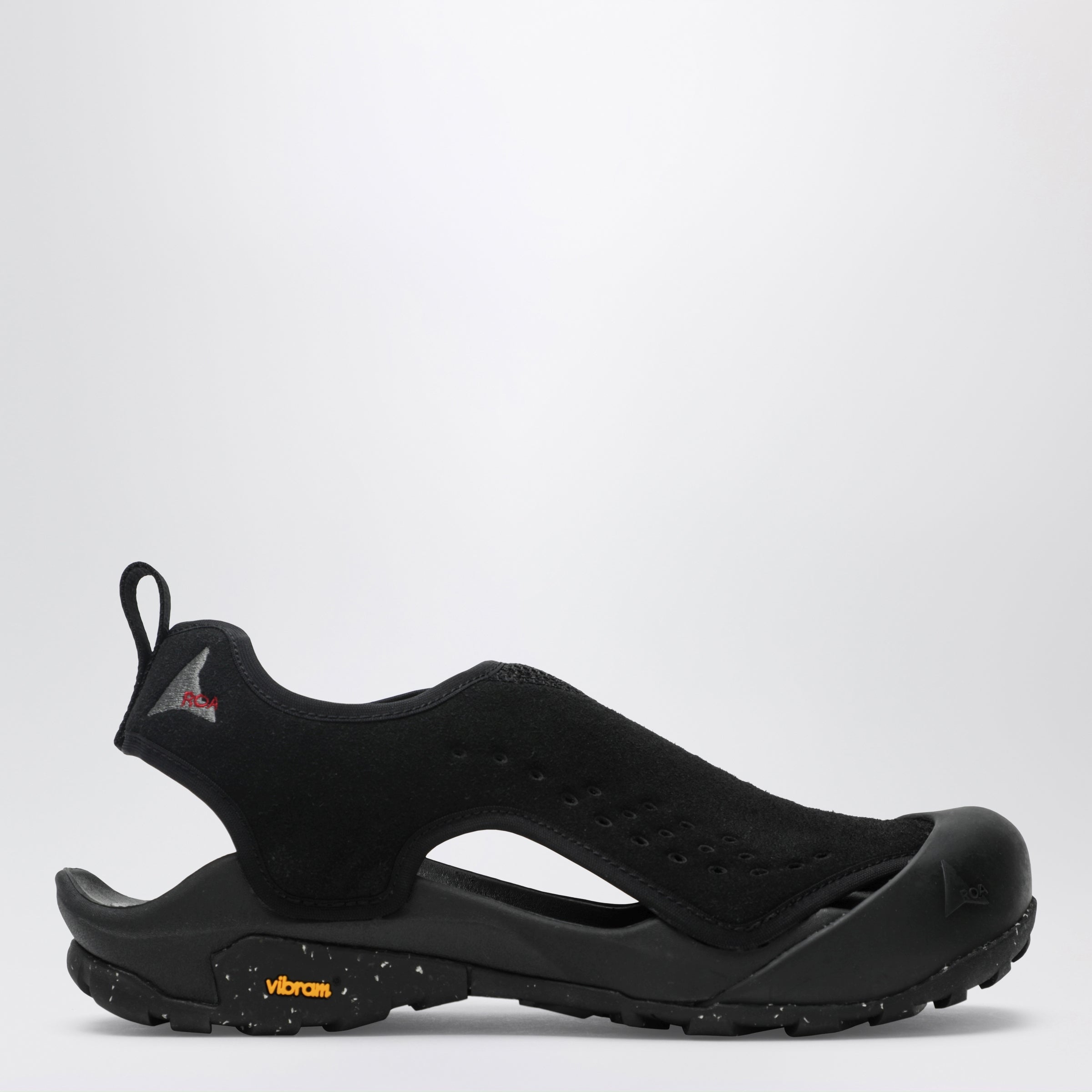Arpy black sandals in mesh and microfiber Arpy black sandals in mesh and microfiber