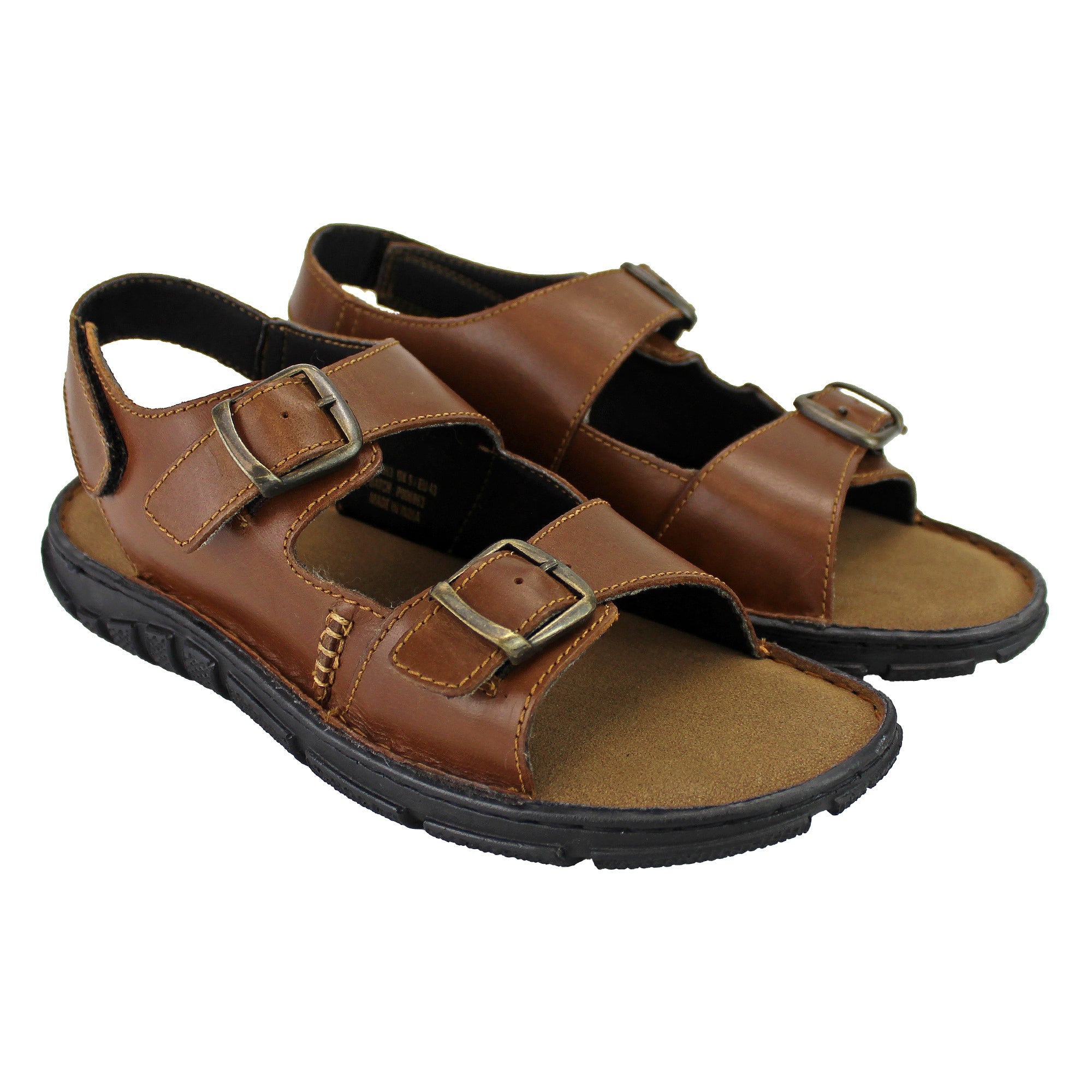 Mens Summer Beach Leather Sandals – Tan