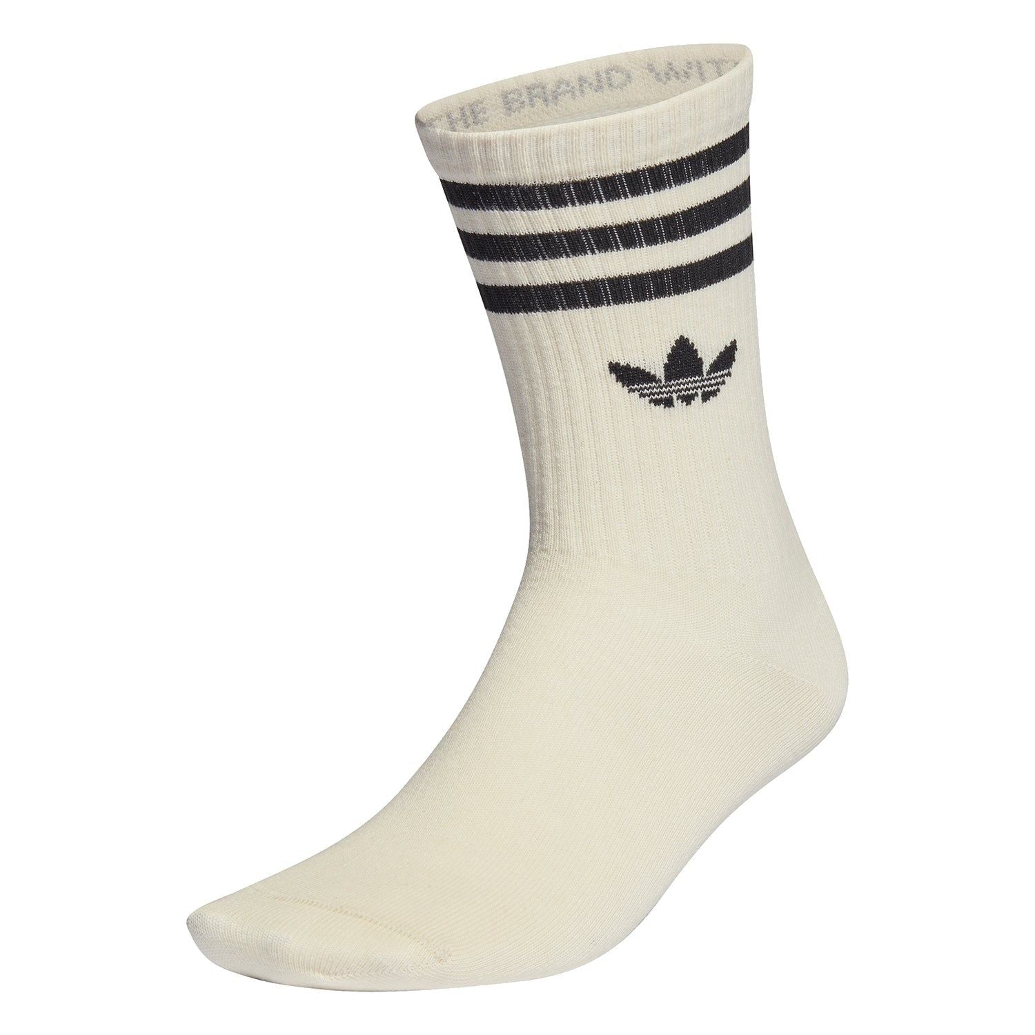 adidas Originals No-Dye Cuff Crew Socks -pack – White – L White adidas Originals No-Dye Cuff Crew Socks -pack – White – L White