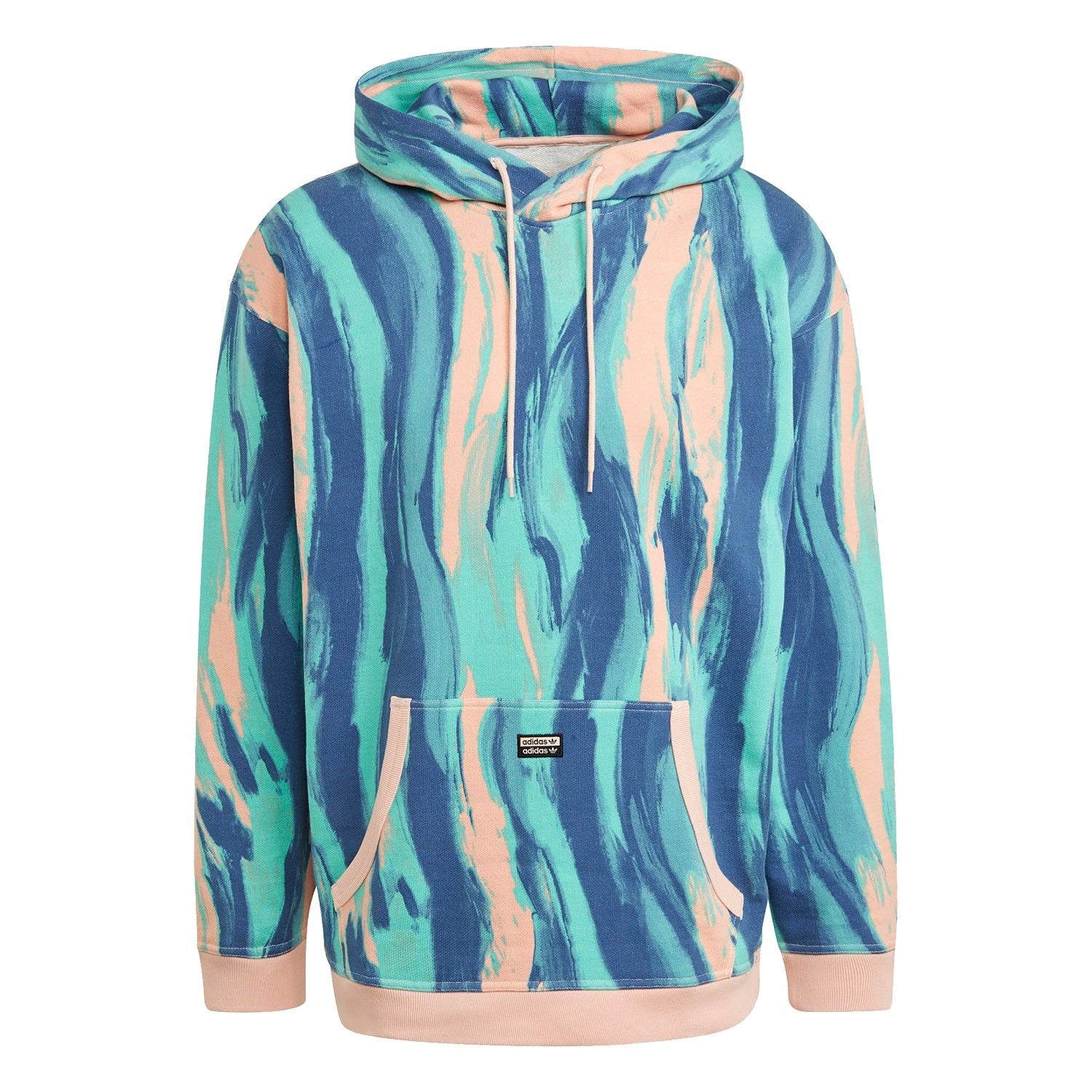 adidas Originals RYV Tie Dye Marbled Hoodie – Multi – Blue