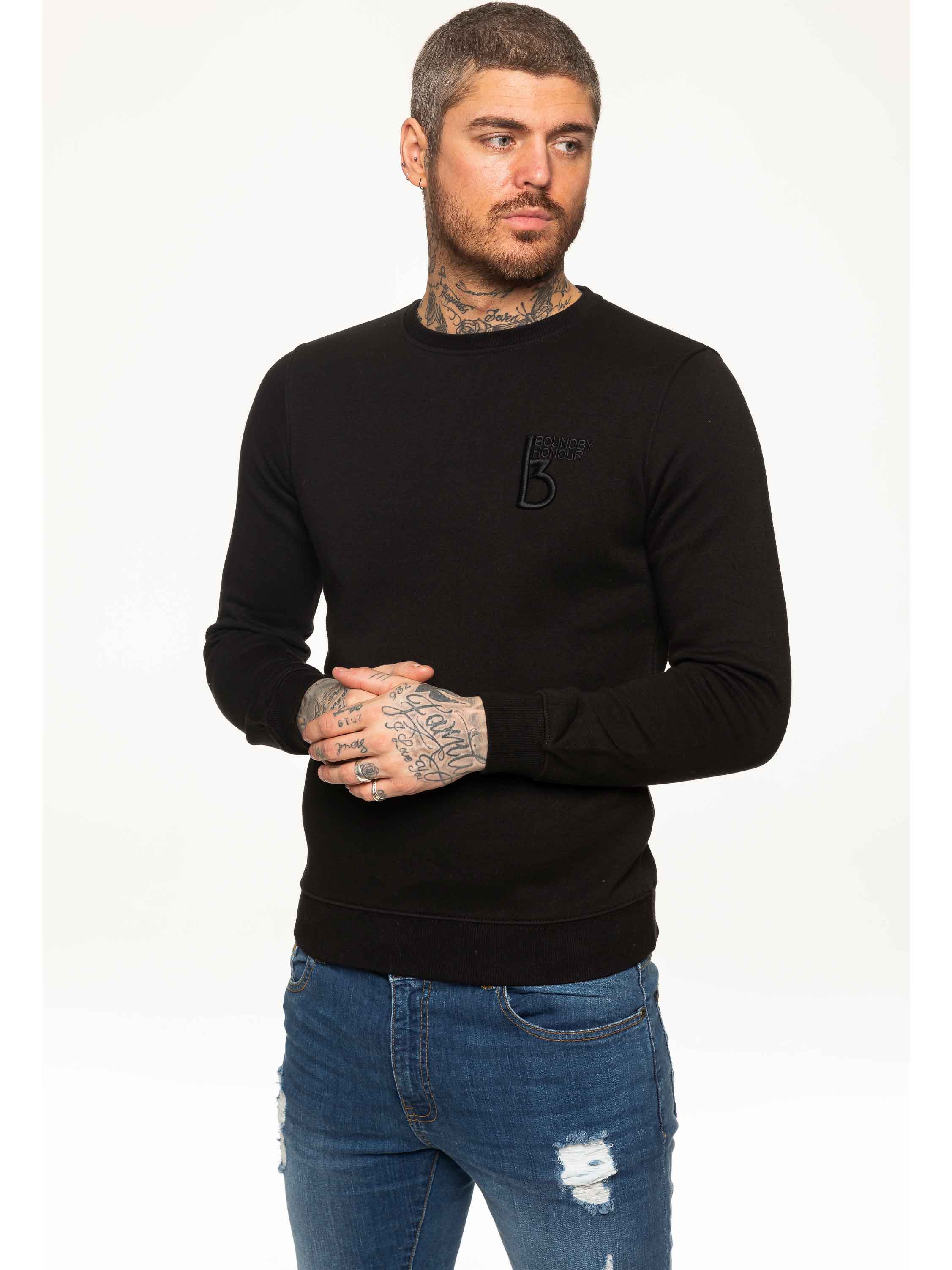 BBH Mens Plain Sweatshirt Crew Neck Jersey Fleece BBH Mens Plain Sweatshirt Crew Neck Jersey Fleece
