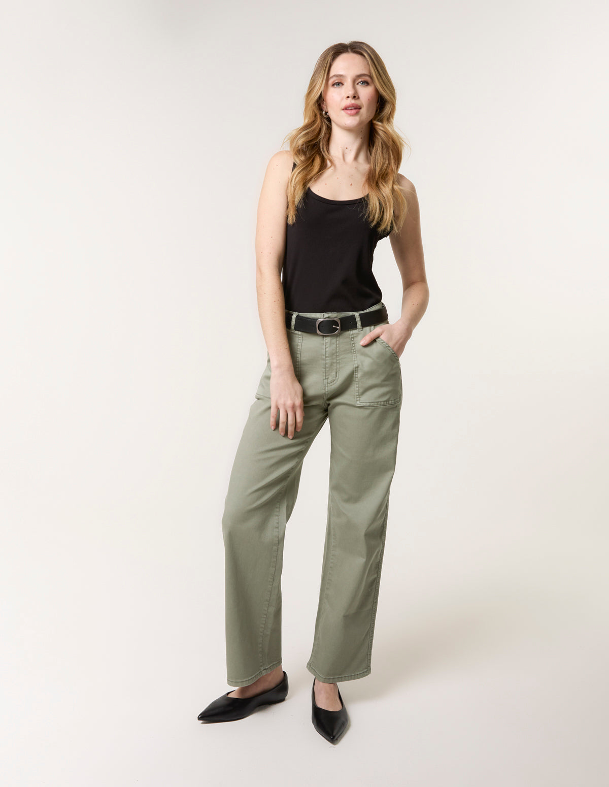 Wide Leg Pocket Jeans – ML KHAKI Wide Leg Pocket Jeans – ML KHAKI