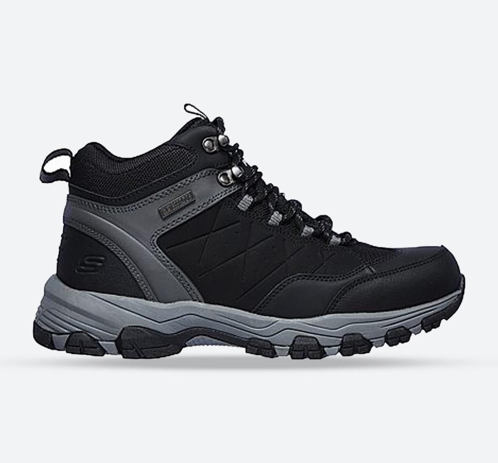 Men’s Relaxed Fit Skechers Selmen Telago Hiking Boots, Black E Men’s Relaxed Fit Skechers Selmen Telago Hiking Boots, Black E