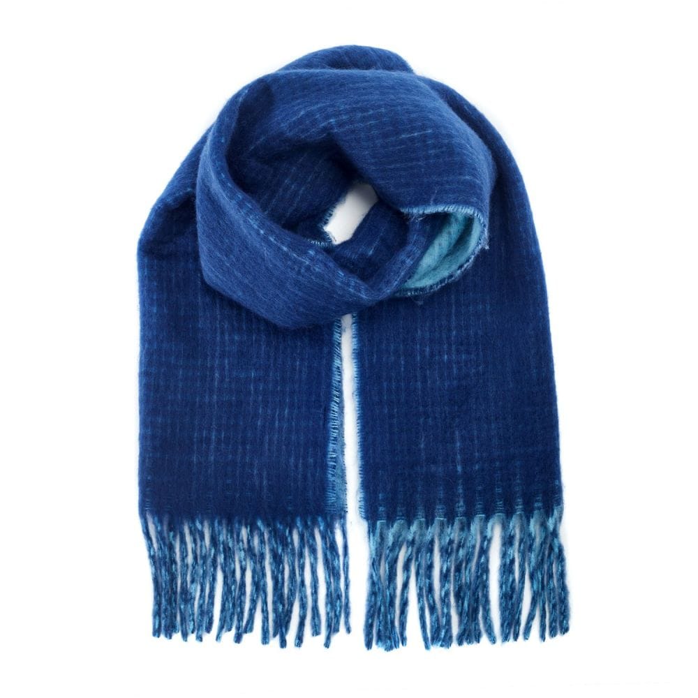 Moda In Pelle Destinee Scarf Blue Polyester Moda In Pelle Destinee Scarf Blue Polyester