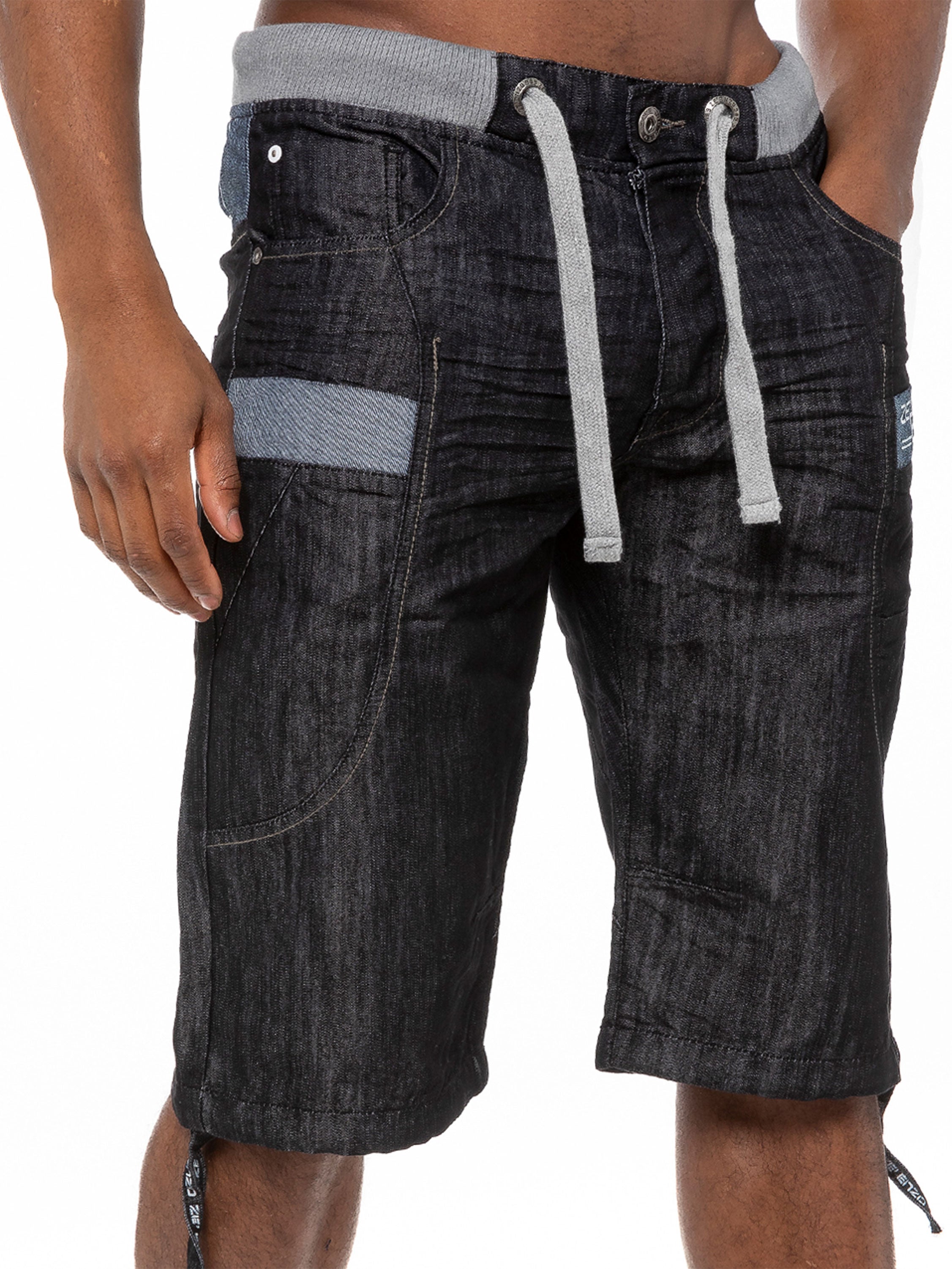 Denim Combat Shorts