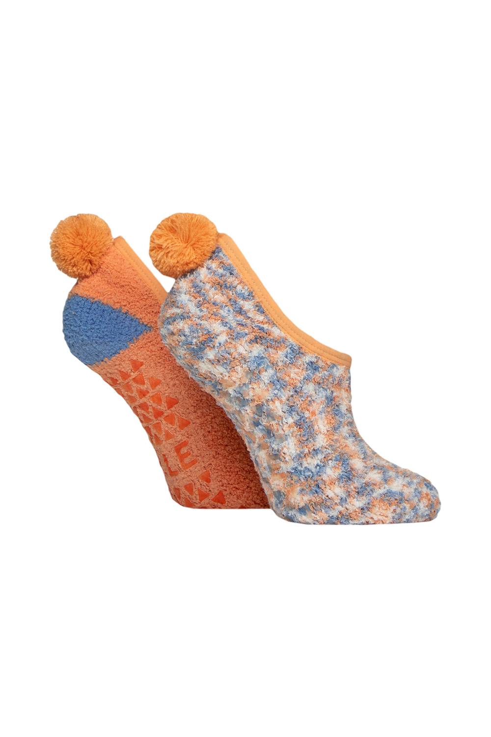 Elle Pair Cosy Mary Jane Socks In Coral Elle Pair Cosy Mary Jane Socks In Coral