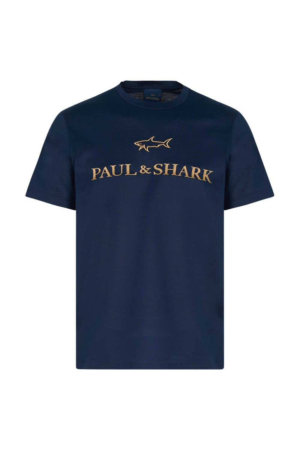 PAUL & SHARK Double Mercerised Shark T Shirt Size: L, colour: NAVY PAUL & SHARK Double Mercerised Shark T Shirt Size: L, colour: NAVY
