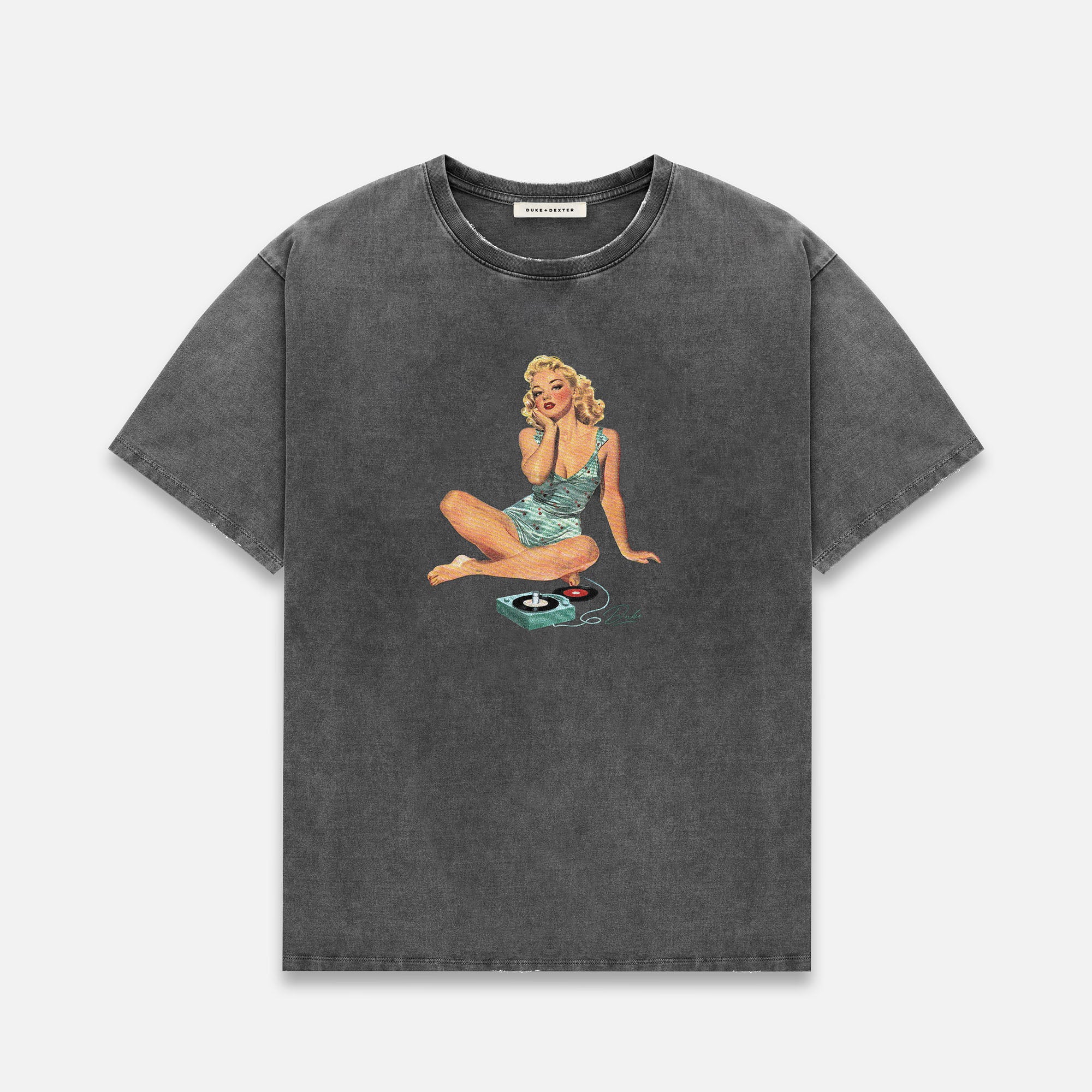Duke + Dexter, Men’s Pin Up II Washed Grey Shirt, Size Duke + Dexter, Men’s Pin Up II Washed Grey Shirt, Size