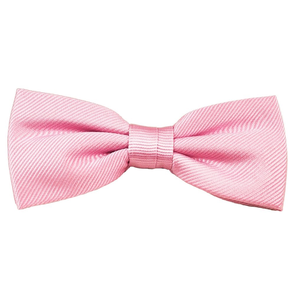 Plain Rose Pink Men's Silk Bow Tie Plain Rose Pink Men's Silk Bow Tie