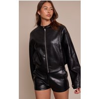 Black Soft Faux Leather Jacket Black Soft Faux Leather Jacket