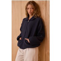 Navy Binding Zip Up Fleece Navy Binding Zip Up Fleece