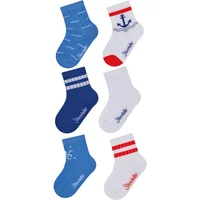 Anchor and wave patterned socks for kids Sterntaler x
