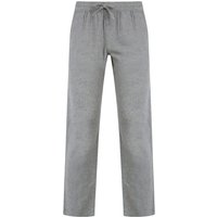 Trousers Renn Cotton Linen Comfort Fit Elasticated Waist Trousers in Grey