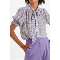 Belia Rosetta Tie Neck Blouse