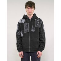 ST Multipatch Zip Hoodie in Black ST Multipatch Zip Hoodie in Black