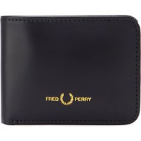 Fred Perry Matt Leather Billfold Wallet – Black One Size
