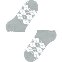 Burlington Socks Soft Argyle Trainer Socks – Grey One Size