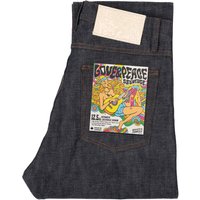 Naked and Famous Denim Weird Guy Love & Peace Selvedge Jeans – Indigo Naked and Famous Denim Weird Guy Love & Peace Selvedge Jeans – Indigo