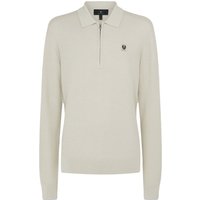 Belstaff Drift Knitted Polo Shirt – Stone Beige Belstaff Drift Knitted Polo Shirt – Stone Beige