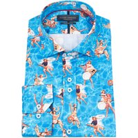 Long Sleeve Pin Up Print Shirt