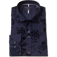Navy Long Sleeve Cotton Shirt