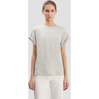 Victoria Beckham Tilly Shirt In Grey Marl
