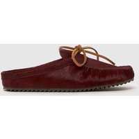 BIBI LOU Alexia Mule Sandals in Burgundy