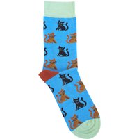 Doris & Dude Blue Cats Bamboo Socks – – Doris & Dude Blue Cats Bamboo Socks – –