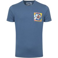 Weird Fish The Whoot Back Print Artist Shirt Ensign Blue Size Weird Fish The Whoot Back Print Artist Shirt Ensign Blue Size