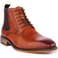 Justinreess England Men Lace up Chelsea Smart Boots men’s Boots in Brown Justinreess England Men Lace up Chelsea Smart Boots men’s Boots in Brown