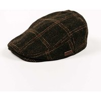 Olive Green Twill Check Flat Cap Olive Green Twill Check Flat Cap