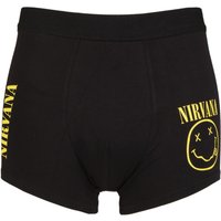 SOCKSHOP Music Collection Pack Nirvana Boxer Shorts Black Medium SOCKSHOP Music Collection Pack Nirvana Boxer Shorts Black Medium